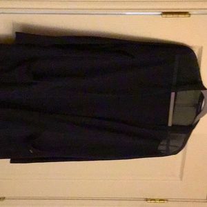 Long thin knit navy Armani exchange cardigan